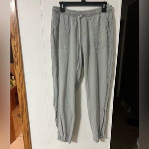 Thread and Supply Light Green Cotton Joggers
